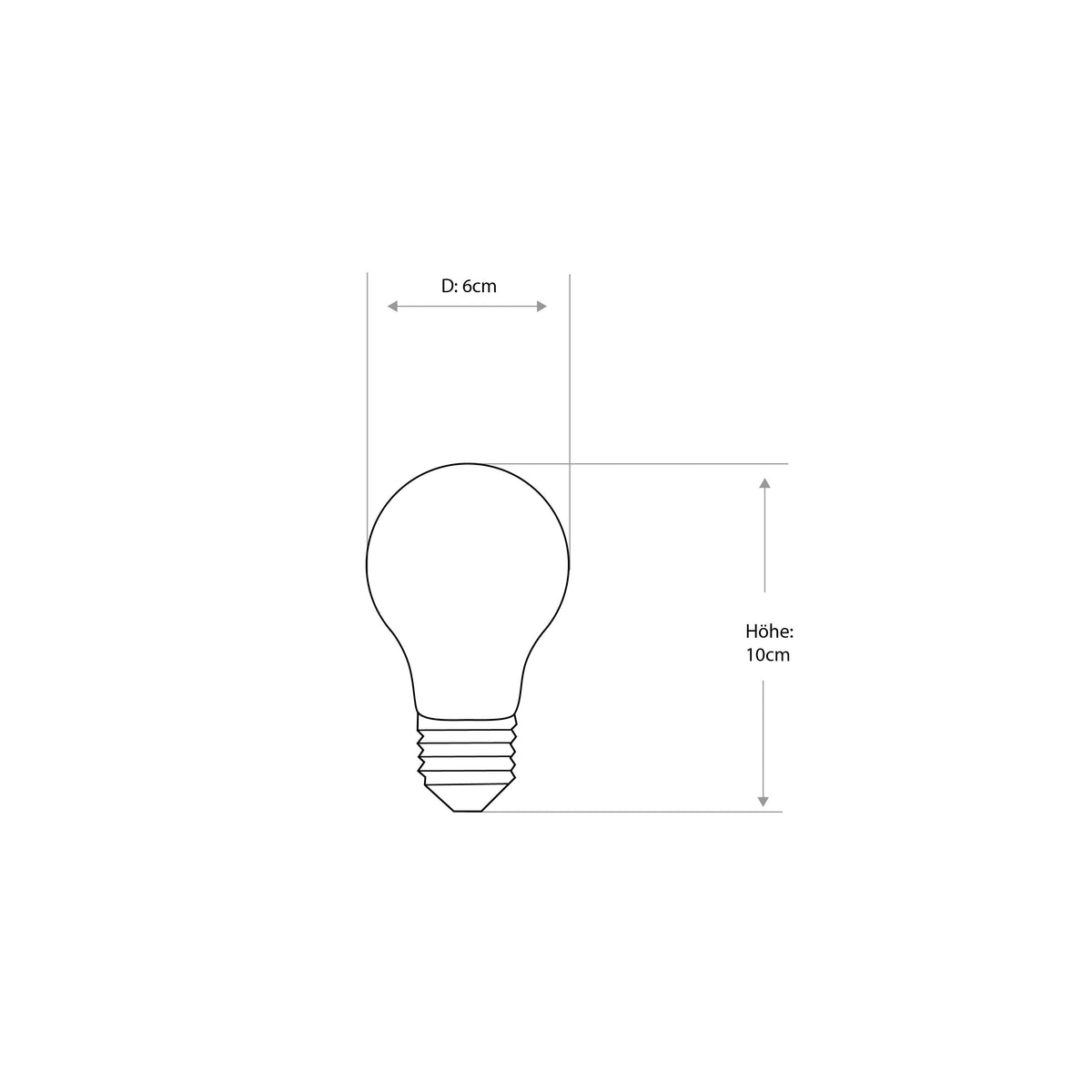 Leuchtmittel E27 8 Watt A60