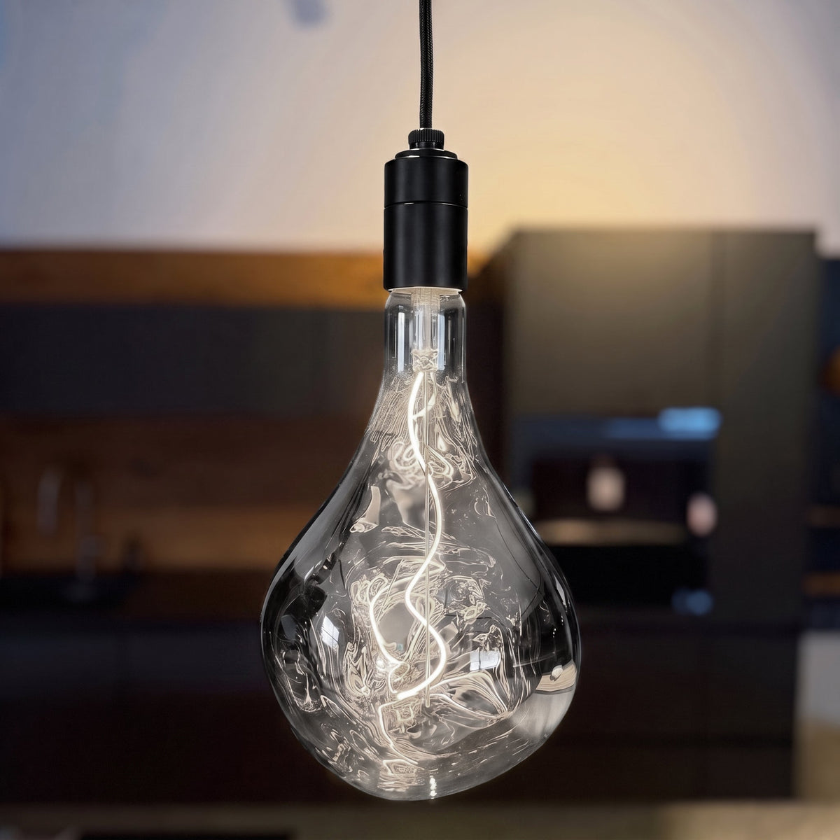 E27 LED Leuchtmittel irregular A165 - 4 Watt Silver