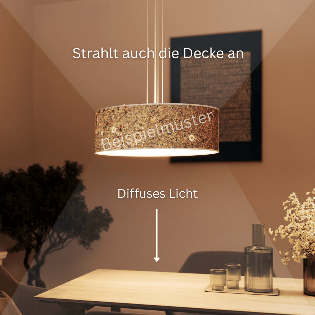 LeuchtNatur Hängeleuchte Discus Pendelleuchte
